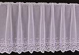Photo Gallery tenda della finestra ricamati con filati lucidi altezza 60 cm | può scegliere la larghezza in segmenti da 10 cm, come vuole | colore: bianco | tendine cucina Photo Gallery tenda della finestra ricamati con filati lucidi altezza 60 cm | può scegliere la larghezza in segmenti da 10 cm, come vuole | colore: bianco | tendine cucina