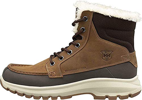 Helly-Hansen Men's Garibaldi V3 Waterproof Winter Snow Boot Warm with Grip, New Wheat/Black/Soccer