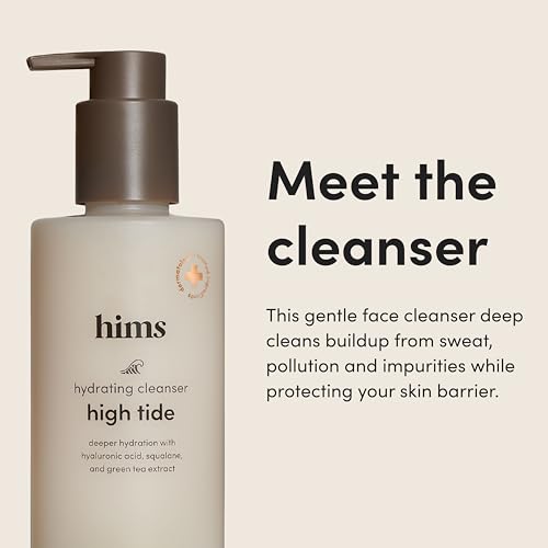 hims High Tide Hydrating Daily Cleanser - With Hyaluronic Acid & Squalane - Moisturizing, Non-Stripping Facial Cleanser - Gentle, pH Balanced, Sulfate-Free - 6.8 Fl Oz - Image 2