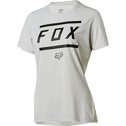 Maglia FOX RIPLEY BARS Donna Maniche Corte Grigio