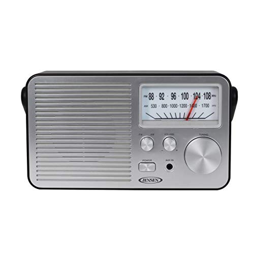 JENSEN MR-750-BK MR-750 Portable AM/FM Radio (Black)