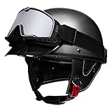 ✨Vielseitig einsetzbar: Der Motorradhelm ist für Erwachsene geeignet, sowohl für Männer als auch für Frauen. Perfekt für Fahrräder, Motorräder, Motorradkreuzer, Rennen, Hubschrauber, Mopeds, Motorroller, Touren und andere Anwendungen.