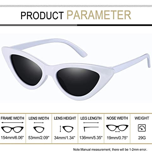 Image of IFLASH Cat Eye Rectangular Sunglasses for Women Pack of 2