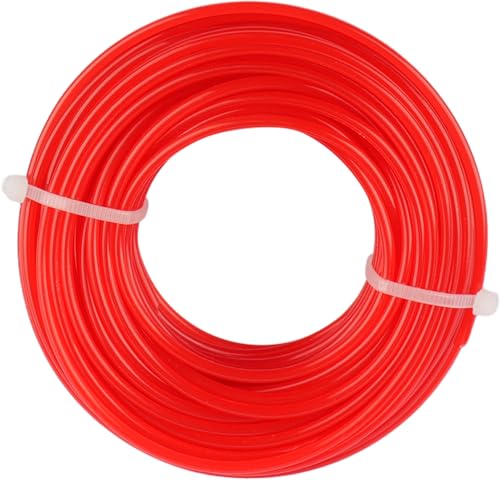 Trimmer Lines, Strimmer Wires, Durable, Flexible Nylon Cord for Grass Cutting, Weed Trimming & Garden Maintenance, Easy to Install, Universal Fit for Electric & Petrol Strimmers (2.4mm x 15 Meters)