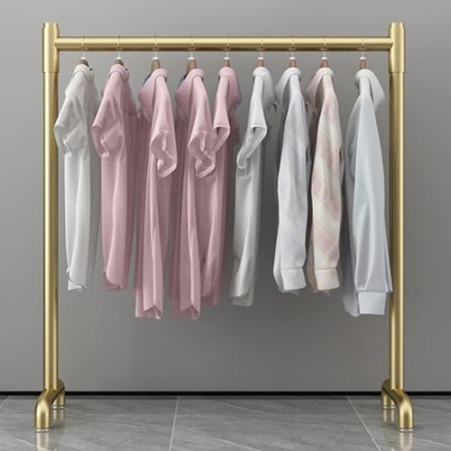 Kleiderständer aus Metall, platzsparender Kleider-Organizer zum Aufhängen für Schlafzimmer und Waschküche, stabiles Design, 100 x 42 x 150 cm, stilvolles Schwarz
