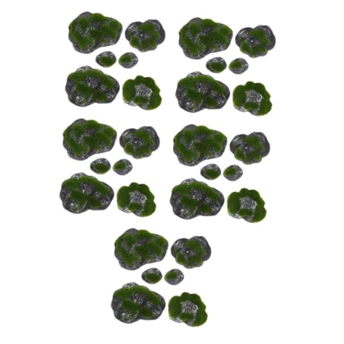 Ciieeo 5 Juegos Musgo Artificial Plantas de decoración terrarios Decorativos Plantas Falsas decoración ecológica Adornos de jardín Musgo para Manualidades decoración de Musgo PVC Suave