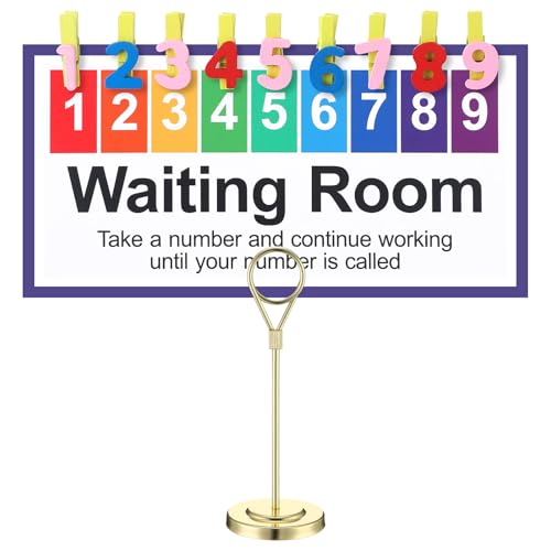 ForraFun New Version 3 Pcs Classroom Management Waiting Room Clip Colorful Chart Teacher's Helper Waiting Room Frosted PVC Poster with Wooden Number Clips, Table Holder for Classroom Supplies(Classic)