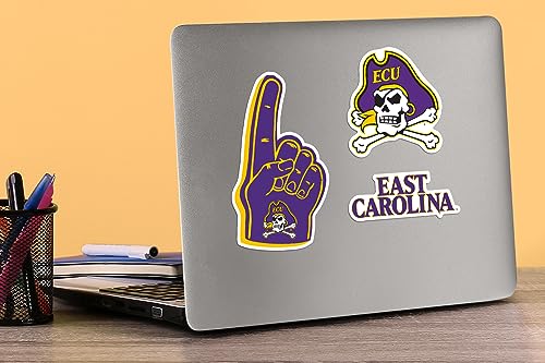 Image of East Carolina University 9ct Vinyl Large Deluxe Stickers Variety Pack - Laptop, Water Bottle, Scrapbooking, Tablet, Skateboard, Indoor /Outdoor - Set of 9