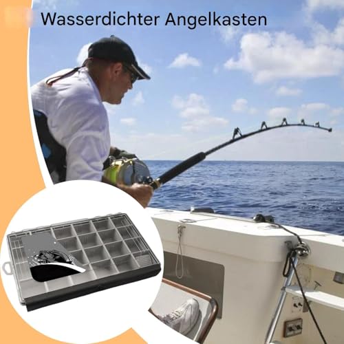 Boîte de pêche pour eau salée étanche indispensable pour le canotage en mer - 3