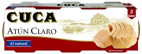 Cuca - Atún Claro Al Natural, 3 x 65 g