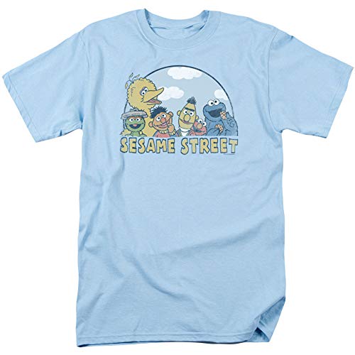 T-shirt Sesame Street enfant bleu M avec motif marionnette classique