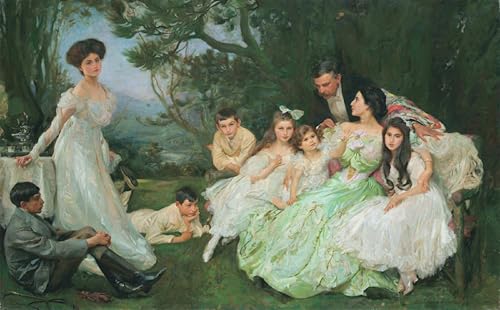 Affiche Impression d'Art Salon - Toile Murale Abstraite The Golden Harvey par John Henry Bacon