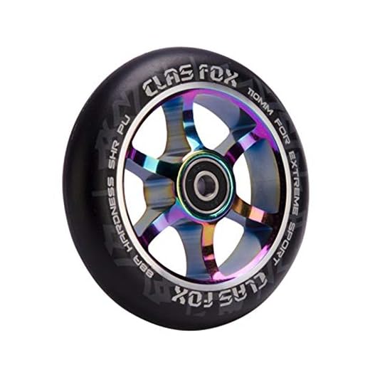 Jantes en Alliage de Roues de Scooter de Scooters de 110mm de 110mm Roue Trotinette Freestyle 100mm (Color : Multi)