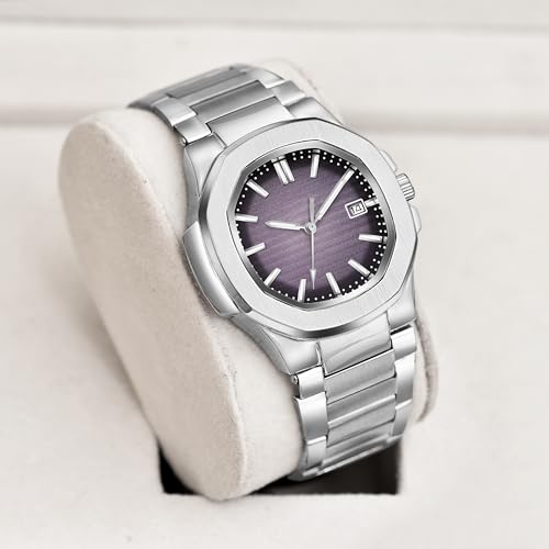 Image of Acnos 7 Colours Plain Dial Quartz Analog Day & Date Calendar Quartz Analog Business Watch