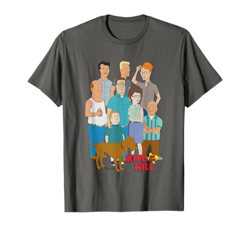 King Of The Hill Iconic Characters Group Shot Retro Poster T-Shirt
