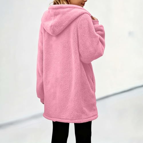 Girls Jacket Fleece Zip up Hoodie Fuzzy Sweaters Kids Teen Fall Winter Coat - image 7