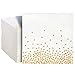 Juvale Gold Cocktail Napkins - 100-Pack Disposable Napkins with Gold Foil Polka Dot Confetti, 3-Ply, Wedding Party Supplies, Folded 5 x 5 Inches