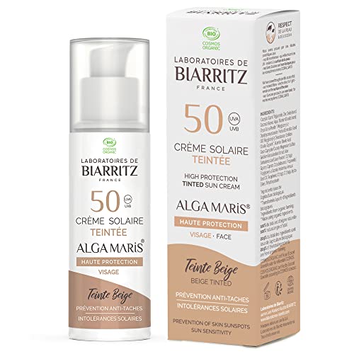 Alga Maris - Crème Solaire Visage Teintée Spf50 Beige Laboratoire de Biarritz – Ansicht 1