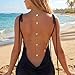 Gold Plated Body Chain for Women, Adjustable Rhinestone Layered Bikini Belly & Waist Chain, Sexy Back Jewelry for Beach Vacation & Parties(Back(Butterfly))