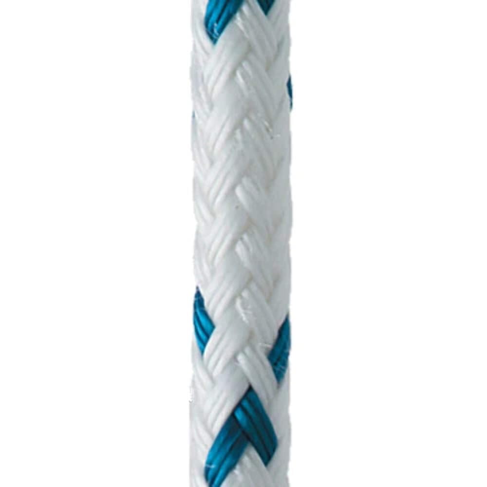 New England Ropes 7/16in (11mm) Sta-Set X Blue Fleck 80 Feet Long