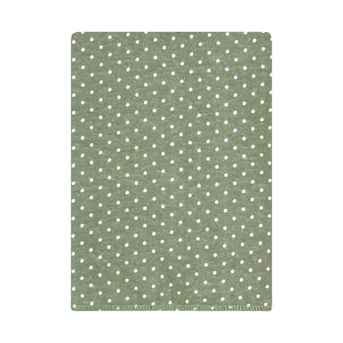 Image of Hudson Baby Unisex Baby Flannel Burp Cloth 12pk, Sage Floral, One Size