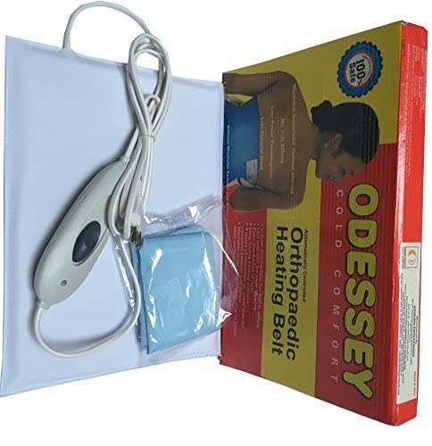 Odessey products electric heating pad - Ortho heat pads for pain relief in neck, back, shoulder, period cramp & legs | Multipurpose electrical heated home care remedies (off white, 10 x 14 inches)