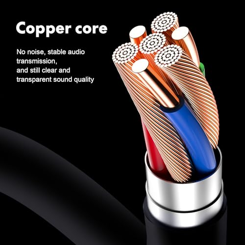 Cable de audio auxiliar 5mm Kisangel 2 piezas miniatura 6
