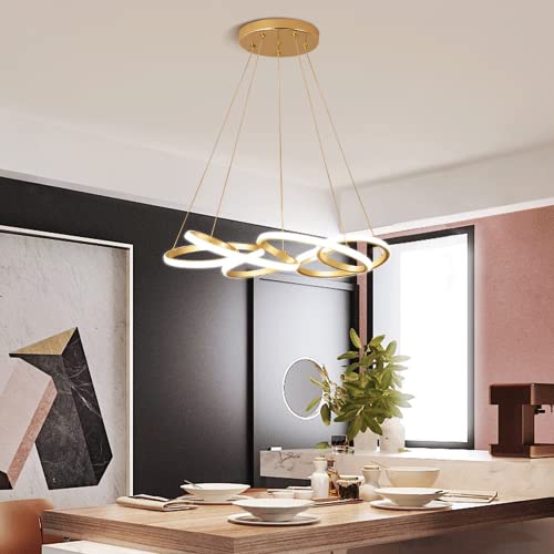 Lampes suspendues en fer doré avec éclairage décoratif d'îlot 65W - 4