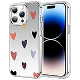 Tnarru iPhone 14 Pro Case Mirror Case for Women Girls Makeup, Cute Mirror Back Design Cover Shockpro