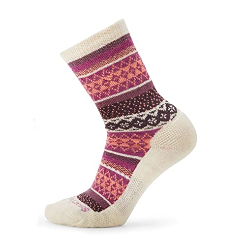Smartwool Everyday Dazzling Wonder Crew Calcetín - Mujer, Moonbeam, M