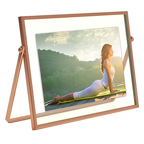 MIMOSA MOMENTS Gold Metal Floating Picture Frame (Gold,4x6)…