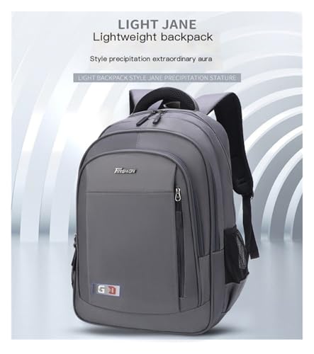 Backpack, Travel Backpack, Nylon Waterproof Material, Large Capacity, Layered Design, Suitable for Business Travel(Black)2