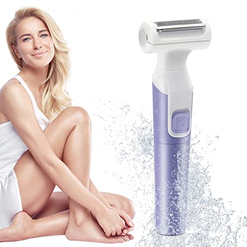 Faiyi Electric Shaver For Women, Painless 3-Blade Razor For Arm, Leg, Armpit, Bikinii Area, Ipx6 Waterproof Wet And Dry Hair Removal, Bikini Trimmer With Detachable Head-Blue #TOP6
