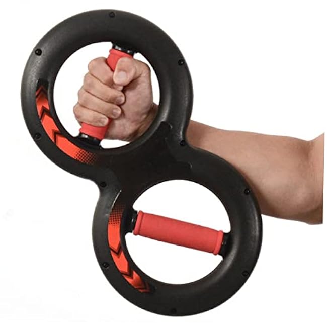SUPVOX Multifunction Shaped Wrist Strength Trainer Durable Red Hand Grip Strengthener for Forearm Training Heavy Grip Exercise Device for Climbers Weightlifters and Fitness Enthusiasts