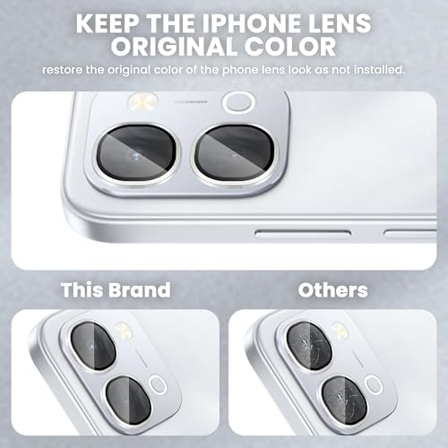 Image of FIRST MART Silver Camera Ring Guard Protector for Vivo T5X | Tempered Glass with Metal Alloy Rings, HD Clear, Scratch Resistant, Case-Friendly | Pack of 1