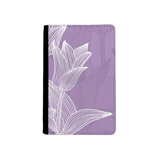 Étui portefeuille de voyage classique multicolore de taille 3.7 x 5.8 inch avec fleurs