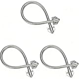 Armored Door Loop 3Pcs Door Loop Exposed Mounting Access Control Cable Wire Sleeve, Door Loop Power Transfer Door Wire Conduit Flexible Gooseneck Door Cable Protector for Home