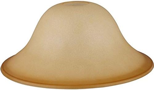 Hardware House 16-5730 Replacement Dover Amber Glass Classic Bronze, Height : 4.13", Width : 9.63"