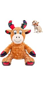 Weihnachts-Hundespielzeug Set Mit Strumpf – 3 Quietschende Spielzeuge Für Kleine & Große Hunde