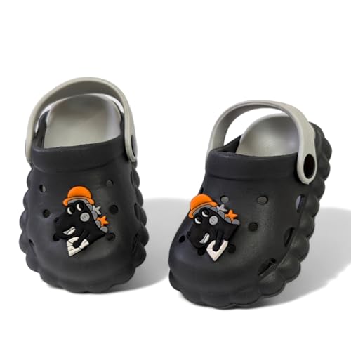 Image of GLJ Little AngelToddler Clogs Slippers, 12 Months to 3 Years, Baby Boy, Waterproof, Lightweight, Cute Cartoon Penguin Design
