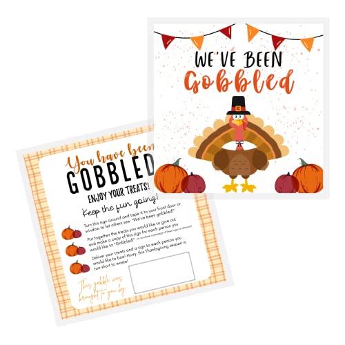 You've Been Gobbled ӍՃQ[V[g | 40pbN | 8x8C` WpTCY Happy Thanksgiving You've Been Gobbled zf[ ItBX lCo[tbh fXN ^[L[ You've