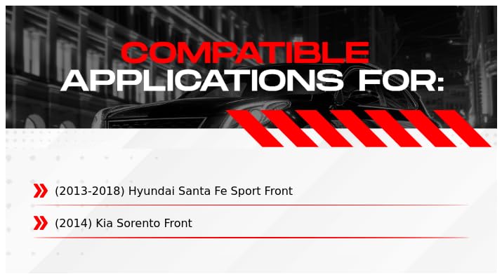 Image of R1 Concepts Front Brake Kit Fits 2013-2018 Hyundai Santa Fe