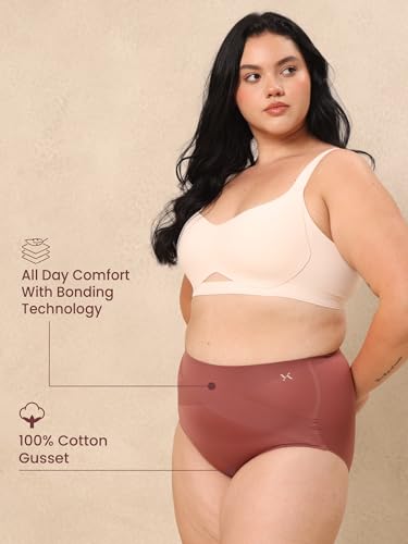 Image of Krvvy All-Day Control Tummy Tucker Shaper for Women | Seamless High-Waist Shapewear with Targeted Belly Fat Compression | Super Stretch Fabric | Lightweight,Odourless & Comfort for Upto 12 Hrs