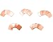 Honbay 25pcs 5 Sizes 15x15mm IC Chipset GPU CPU Thermal Heatsink Copper Pad