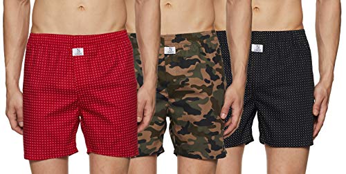 Image of Longies Men's Cotton Printed Regular Boxer Shorts