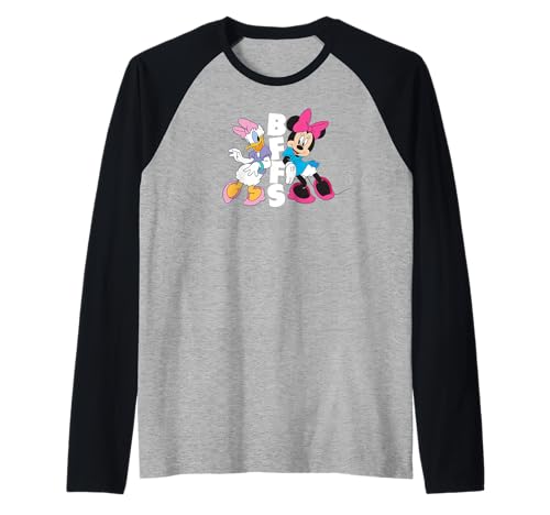 T-shirt Raglan Minnie et Daisy Disney Vêtement Enfant Coton