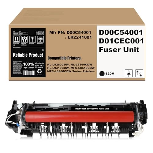 D01CECO01 D00C54001 Fuser Unit Compatible for HL-L8260CDW HL-L8360CDW HL-L8360CDWT HL-L9310CDW MFC-L8610CDW MFC-L8900CDWMFC-L9570CDW Printers（115V）