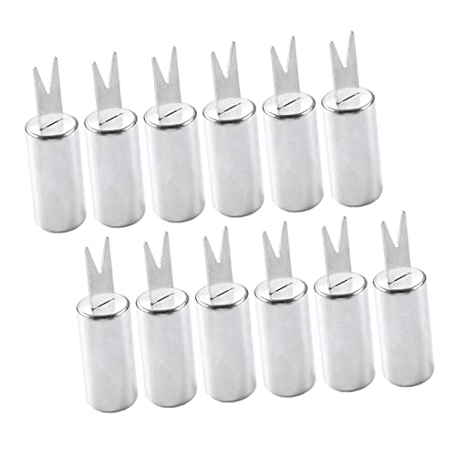 ORFOFE 12pcs Stainless Steel Corn Forks Durable Tools for Easy Grilling Food Picks for Corn Fruits Snacks Desserts Sturdy Gadgets for Outdoor Cookouts