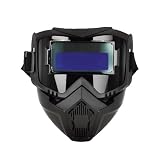 Auto Darkening Welding Helmet, Flip-Up Full Face Mask, UV/IR Protection for MIG TIG Stick Welding Grinding