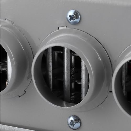 Qiilu 12V podgrzewacz samochodowy, kompaktowy 3-otworowy podgrzewacz samochodowy 600W-800W Szybkie nagrzewanie Ocieplacz zimowy Środek przeciw zamarzaniu Usuwanie środka przeciw zamarzaniu Niski poziom hałasu Nadaje się do ogrzewania 12v
